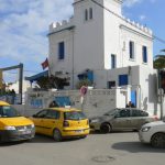 Tunisia, La Marsa - tram station