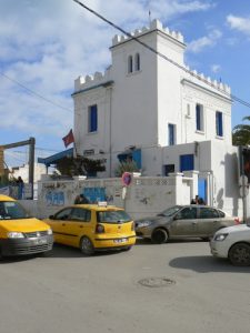 Tunisia, La Marsa - tram station