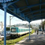 Tunisia, La Marsa - tram station