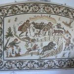 Tunisia, La Marsa - a mosaic reproduction in a typical