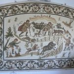 Tunisia, La Marsa - a mosaic reproduction in a typical