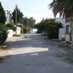 Tunisia, La Marsa - back street with private homes,  some