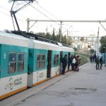 Tunisia, La Marsa - tram station