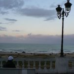 Tunisia, La Marsa sea front promenade