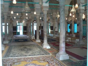 Tunisia, La Marsa - mosque interior