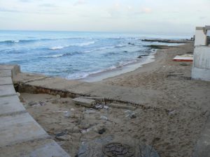 Tunisia, La Marsa beach is somewhat trashy in places
