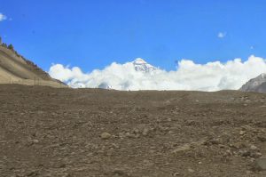 Another peek at Everest as we wound our way along