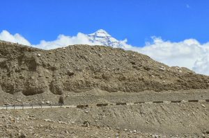 Another peek at Everest as we wound our way along