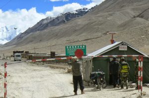 At the entry to the Everest Base Camp we had