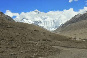 Another peek at Everest as we wound our way along