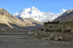 Farther down the base camp area was a rustic village