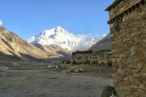 Farther down the base camp area was a rustic village