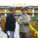 Tibet, Lhasa: Michael and Richard at the summer palace  of