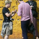 Tibet, Lhasa: Potala Palace - likely gay visitors  taking each