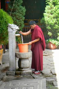 Tibet: Lhasa - Jarkang Temple monk