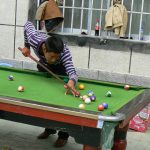 Tibet: outdoor pool game