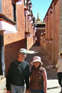 Tibet: Michael and our guide Tensin