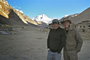 Tibet: Michael and Richard at Mount Everest Base Camp
