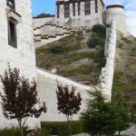 Tibet: Lhasa - outer walls of Potala Palace