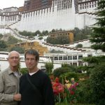Tibet: Lhasa - Richard and Michael in front of Potala