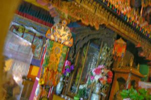 Tibet: Lhasa - Potala Palace - interior view  (blurry, sorry: