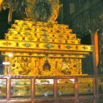 Tibet: Lhasa - Potala Palace - golden sarcophagus of 13th