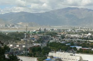 Tibet: Lhasa - Potala Palace - overlooking Lhasa