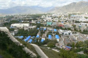 Tibet: Lhasa - Potala Palace - overlooking Lhasa