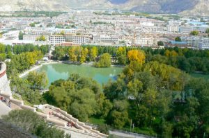 Tibet: Lhasa - Potala Palace - overlooking Lhasa