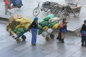 Tibet: Lhasa - Tibetan Quarter of the city;  Barkhor Square