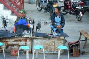 Tibet: Lhasa - Tibetan Quarter of the city;  Barkhor Square