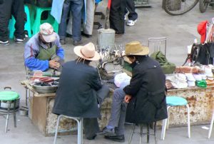 Tibet: Lhasa - Tibetan Quarter of the city;  Barkhor Square