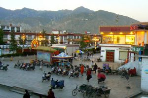 Tibet: Lhasa - Tibetan Quarter of the city;  Barkhor Square