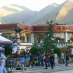 Tibet: Lhasa - Tibetan quarter; Barkhor Square fast food chain
