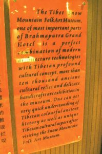 Tibet: Lhasa - description of the Tibet Snow Mountain Folk