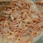 Tibet: Lhasa - Baiyi Supermarket; chicken feet.