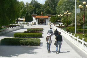 Tibet: Lhasa - Summer Palace entry. It is also called the