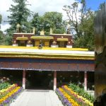 Tibet: Lhasa - Summer Palace Everywhere there are colorful potted flowers, a