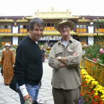 Tibet: Lhasa - Summer Palace  Micheal and Richard and pilgrims.