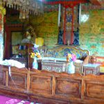 Tibet: Lhasa - Summer Palace The throne room of the Dalai