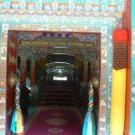 Tibet: Lhasa - Summer Palace Ornately decorated hallway.