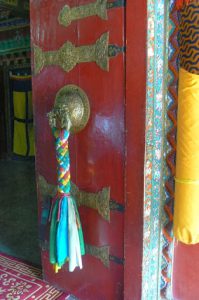 Tibet: Lhasa - Summer Palace Symbolic door knot.