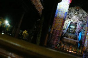 Tibet: Lhasa Surreptitious blurry photo of interior of Jokhang.