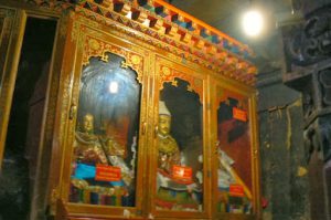 Tibet: Lhasa Surreptitious photo of interior of Jokhang.