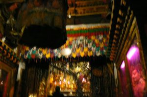 Tibet: Lhasa Surreptitious blurry photo of interior of Jokhang.