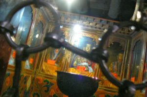 Tibet: Lhasa Surreptitious photo of interior of Jokhang.