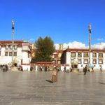 Tibet: Lhasa  Jokhang Temple is along one side of Barkhor