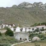 Tibet: Lhasa - Pabonka Monastery in the hills above Lhasa with