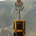 Tibet: Lhasa - Pabonka Monastery.  Another view of the spear.