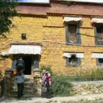 Tibet: Lhasa - Pabonka Monastery.  A small shrine.